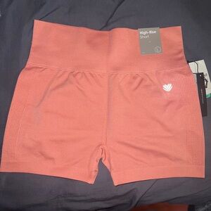 Dusty Pink Seamless high rise shorts